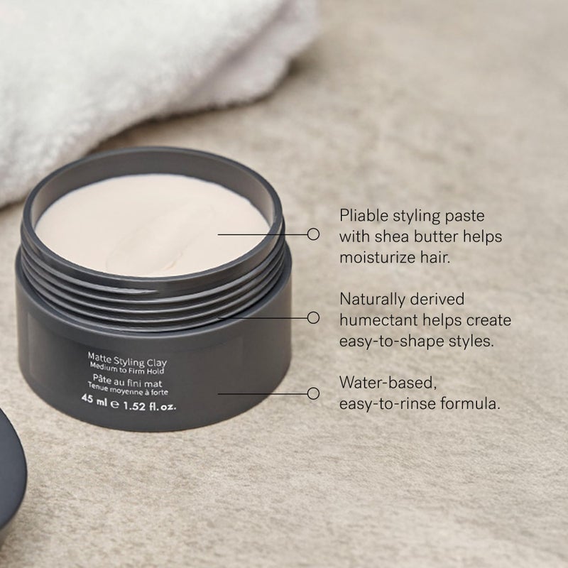 MONAT Matte Styling Clay for Men - Water and Clay-Based Hair Paste to Create Thicker-Looking Hair, Easy-to-Shape Net Wt. 45 ml / 1.52 fl. oz. - Image 3